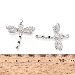 Pendentifs en laiton avec zircon cubique micro pavé&nbsp;KK-T075-87P