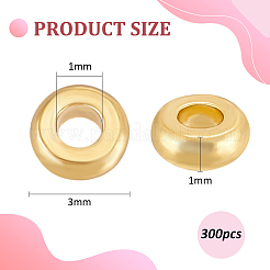 Perles séparateurs en laiton&nbsp;KK-BC0014-22C