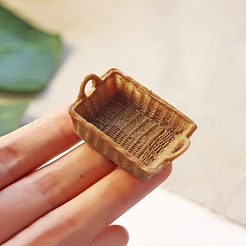 Mini-Aufbewahrungskörbe aus geflochtenem Rattan-Imitat&nbsp;BOTT-PW0002-142B