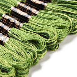 10 Strang 6-lagiges Polyester-Stickgarn&nbsp;OCOR-K006-A02