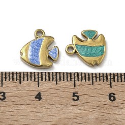 304 Edelstahl-Emaille-Anhänger&nbsp;STAS-F346-04G