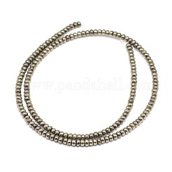 Unterlegscheibe natürliche pyritperlenstränge&nbsp;G-I126-12-4x3mm