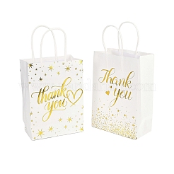 2 Stil Goldprägung Dankeschön-Geschenktüten aus Papier mit Henkeln&nbsp;TH-CBA170C-01