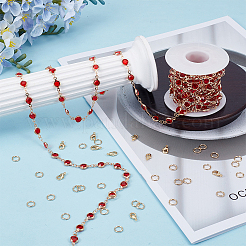 DIY-Sets zur Herstellung von Messing-Strassschmuck&nbsp;DIY-OC0014-15D