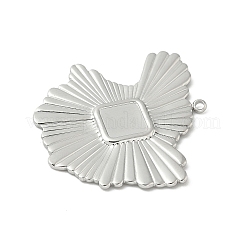 Cabochon-Fassungen für Anhänger aus Edelstahl 304&nbsp;LS-STAS-L293-05P