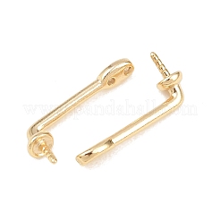 Accessoires de clous d'oreilles en laiton&nbsp;KK-C163-04G