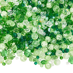 690pcs 15 Arten transparente Glasperlen&nbsp;GLAA-SC0003-53