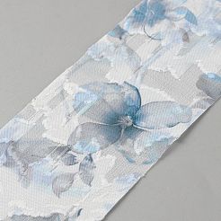 Ruban en polyester imprimé fleur de rose&nbsp;OCOR-TAC0016-29