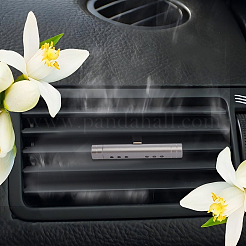 2 juego de clips para ventilación de aire de coche de aleación de aluminio de columna&nbsp;AJEW-DR0001-80A