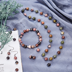 Perline Rhodonite naturale fili&nbsp;G-AR0001-51