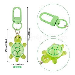 3 llavero colgante de tortuga de resina&nbsp;KEYC-TA0004-66B
