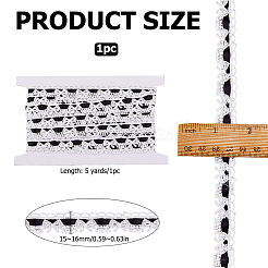 Rubans en dentelle de polyester de 5 mètre&nbsp;SRIB-OC0001-11C