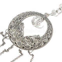 Ring Eisen hohl große Anhänger Dekorationen&nbsp;LS-DJEW-PW0007-06