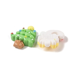 Weihnachts-Deko-Cabochons aus undurchsichtigem Harz&nbsp;RESI-S391-06
