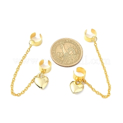 Messing Manschette Ohrringe&nbsp;EJEW-JE05407-01