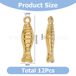12 pendentif en acier inoxydable 304&nbsp;STAS-HS0001-87