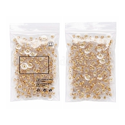100 Paar Kugelkupplungs-Ohrringe aus Messing&nbsp;KK-YW0001-32