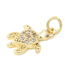 Pendentifs en zircone cubique clair en laiton&nbsp;KK-G554-08B-G