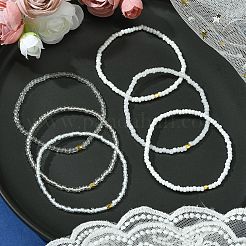 Stretch-Armbandsets aus Glassamenperlen&nbsp;BJEW-MZ00101-02