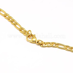 Realizzazione di collana con catena figaro in acciaio inossidabile 304&nbsp;X-STAS-A028-N023G