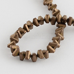 Electroplate non magnetici ematite sintetico fili di perline&nbsp;G-R208-01