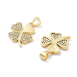 Ottone micro spianare pendenti zirconi&nbsp;KK-Z098-08G