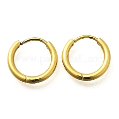 Pendientes de aro de acero inoxidable 304 para mujer&nbsp;EJEW-M068-15K-G