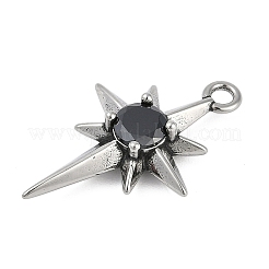 Pendentifs en acier inoxydable chirurgical 316 micro pavés de zircones cubiques&nbsp;STAS-G349-01AS-01