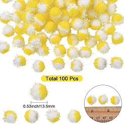 100 Pom-Pom-Ball aus Polyester&nbsp;DIY-SC0031-43B