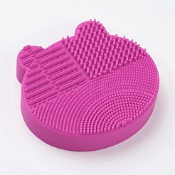 Pennello per la pulizia del trucco in silicone strumento di lavaggio portatile per tappetino scrubber&nbsp;MRMJ-H002-01B