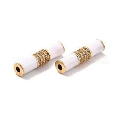 Perline ecologiche in tubo di ottone smaltato&nbsp;KK-K268-09