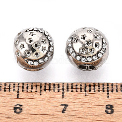 Legierung Rhinestone European Beads&nbsp;FIND-N009-08P