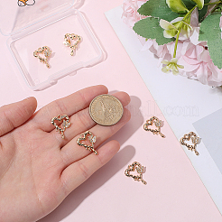 8pcs pendentifs en laiton micro pavé de zircone cubique&nbsp;KK-BBC0025-39