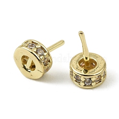 Bélières en laiton micro-pavé en zircone cubique transparente&nbsp;LS-KK-C107-12G