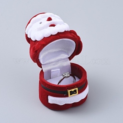 Papá Noel forma cajas de joyería de terciopelo&nbsp;VBOX-L002-H01