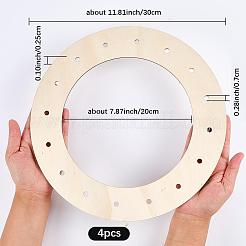 4 pieza de marcos de corona de madera sin terminar&nbsp;TOOL-SP0001-07A