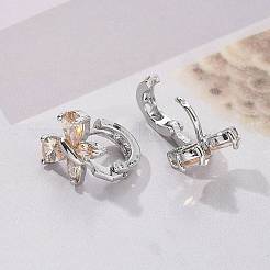 Orecchini a cerchio in ottone&nbsp;EJEW-R016-10P-01