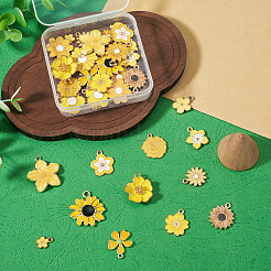 Colgantes de esmalte de aleación 36pcs 18 estilos&nbsp;ENAM-TA0004-07