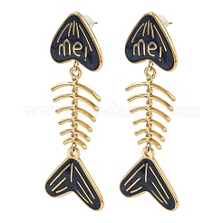 Ohrstecker aus 304 Edelstahl mit Emaille für Damen&nbsp;EJEW-L315-06G-01