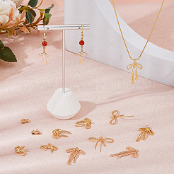 14pcs 7 pendentifs en laiton micro pavé clair en zircone cubique&nbsp;KK-HS0014-93