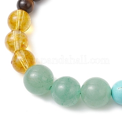 Bracelets de perles rondes en améthyste naturelle&nbsp;BJEW-TA00632