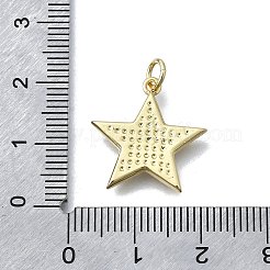 Colgantes de latón en forma de estrella&nbsp;X-KK-V010-12G