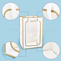 Rechteckige Papiertüten&nbsp;LS-CARB-WH00012-02B