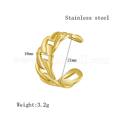 Anelli a manette in acciaio inossidabile 304 con catena a maglie larghe&nbsp;OO8313-1