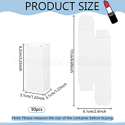 Rechteckige Lippenstiftpapier-Verpackungsboxen&nbsp;AJEW-WH0472-58B