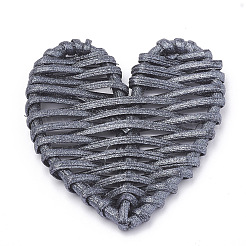 Handgearbeitete sprühlackierte geflochtene Rattan / Rohrgeflechtperlen&nbsp;LS-WOVE-N007-06A