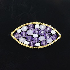 Pendentifs tissés manuels&nbsp;GLAA-O016-D08