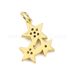 Pendentifs en laiton zircon cubique transparent&nbsp;KK-WH0035-76