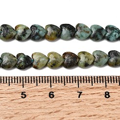 Natürliche afrikanische türkis (jasper) perlen stränge&nbsp;G-P575-C18-6mm
