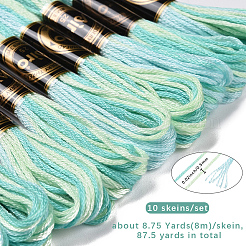 10 Strang 6-lagiges Polyester-Stickgarn&nbsp;OCOR-CY0004-38E